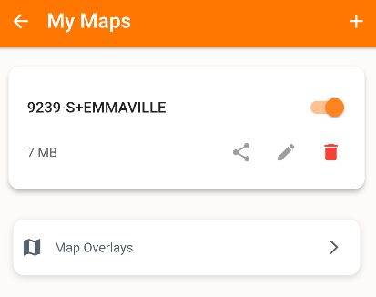 My Maps SCreen