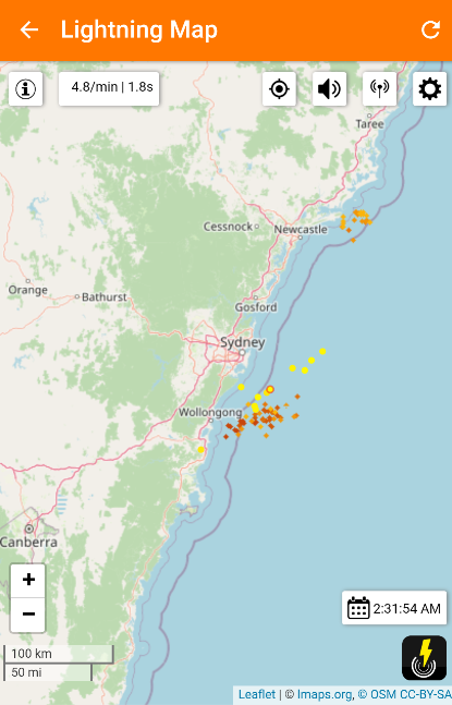 Lightning map